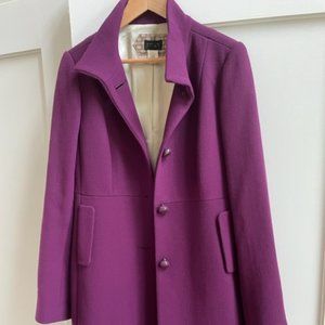 J Crew Classic doublecloth woll coat 10 Tall